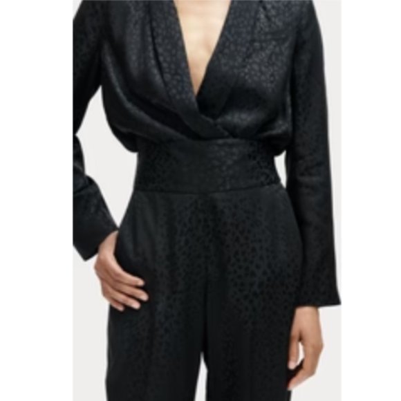 Rachel Comey black leopard tuxedo trouser / Bammy Pant - Picture 1 of 2